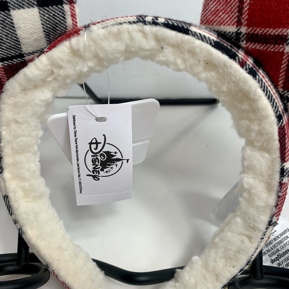 NWT. Disney Mickey Christmas Holiday plaid Joy Ears Headband. - Picture 7 of 8